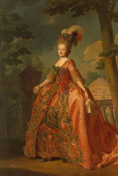 Alexander Roslin Portrait of Grand Duchess Maria Fiodorovna Sweden oil painting art